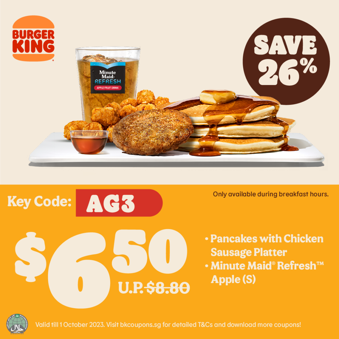 BURGER KING® Coupon Discounts up to 50 off Breakfast Menu